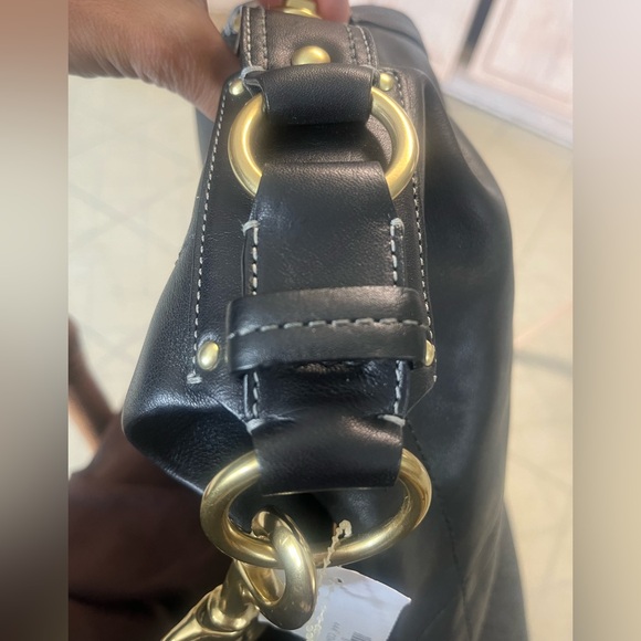 NWT Coach Black Leather Shoulder Bag - Picture 17 of 17